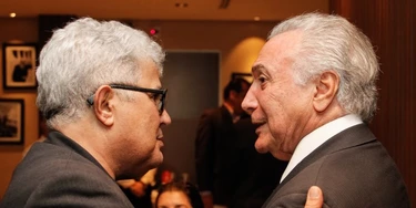Presidente Michel Temer durante comemoração dos 50 anos de Jornalismo de Ricardo Noblat, no dia 7 de março em Brasília, DF.