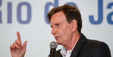 RIO DE JANEIRO,RJ,14.08.2017:MARCELO CRIVELLA/HOMENAGEM A EVANDRO E ANDRÉ CAMPEÕES MUNDIAIS DE VÔLEI - O prefeito Marcelo Crivella durante cerimônia de homenagem à dupla de vôlei Evandro e André Loyola, que foram campeões mundiais em Viena na Áustria, realizada no Palácio da Cidade, no Bairro do Botafogo no Rio de Janeiro (RJ), nesta segunda-feira (14). (Foto: Andre Melo/Futura Press/Folhapress) RIO DE JANEIRO,RJ,14.08.2017:MARCELO CRIVELLA/HOMENAGEM A EVANDRO E ANDRÉ CAMPEÕES MUNDIAIS DE VÔLEI - O prefeito Marcelo Crivella durante cerimônia de homenagem à dupla de vôlei Evandro e André Loyola, que foram campeões mundiais em Viena na Áustria, realizada no Palácio da Cidade, no Bairro do Botafogo no Rio de Janeiro (RJ), nesta segunda-feira (14). (Foto: Andre Melo/Futura Press/Folhapress)