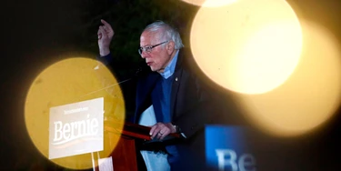Candidato à presidência dos EUA pelo Partido Democrata, o senador independente de Vermont Bernie Sanders fala em evento de sua campanha na reserva natural Springs Preserve (Los Angeles, Califórnia) em 21 de fevereiro de 2020.