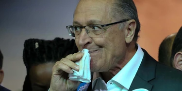 Geraldo Alckmin, candidato à presidência pelo PSDB, em encontro regional do partido em Osasco, São Paulo