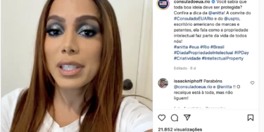 Anitta faz propaganda do lobby antipirataria dos EUA no Brasil Anitta faz propaganda do lobby antipirataria dos EUA no Brasil