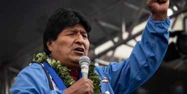 Evo Morales, ex-presidente da Bolívia, participa de evento comemorando os 26 anos de fundação do partido governista Movimento ao Socialismo (MAS), em La Paz, em 29 de março de 2021. Evo Morales, ex-presidente da Bolívia, participa de evento comemorando os 26 anos de fundação do partido governista Movimento ao Socialismo (MAS), em La Paz, em 29 de março de 2021.