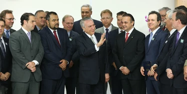Brasília- DF 16-06-2016     Presidente interino, Michel Temer com parlamentares, evangelicos e jurista. Foto Lula Marques/Agência PT