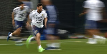 Argentina's Lionel Messi attends a team training session at the Sports Center FC Barcelona Joan Gamper, in Sant Joan Despi, Spain, Tuesday, June 5, 2018. Israel will play Argentina on Saturday June 9 in a friendly soccer match. (AP Photo/Manu Fernandez) Argentina's Lionel Messi attends a team training session at the Sports Center FC Barcelona Joan Gamper, in Sant Joan Despi, Spain, Tuesday, June 5, 2018. Israel will play Argentina on Saturday June 9 in a friendly soccer match. (AP Photo/Manu Fernandez)