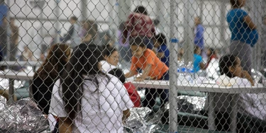 MCALLEN, TX - JUNE 17: In this handout photo provided by U.S. Customs and Border Protection,  U.S. Border Patrol agents conduct intake of illegal border crossers at the Central Processing Center on June 17, 2018 in McAllen, Texas. (Photo by U.S. Customs and Border Protection via Getty Images)