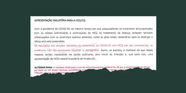 Presidente do CFM editou resolução para esconder falta de evidências sobre cloroquina inalatória Presidente do CFM editou resolução para esconder falta de evidências sobre cloroquina inalatória