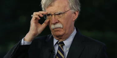O assessor de Segurança Nacional dos EUA, John Bolton, em um programa de TV na Casa Branca, no dia 9 de maio de 2018, em Washington, D.C.