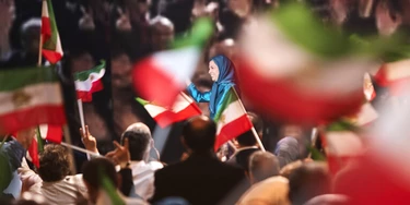 The great annual meeting of the Iranian resistance (NCRI) took place at the Villepinte exhibition center near Paris, France, on 1st July 2017. Mariam Radjavi (C) spoke in front of more than 100 000 people from the Iranian diaspora, coming from all over the world.French and international political leaders also made a speech to support her. (Photo by Siavosh Hosseini/NurPhoto via Getty Images) The great annual meeting of the Iranian resistance (NCRI) took place at the Villepinte exhibition center near Paris, France, on 1st July 2017. Mariam Radjavi (C) spoke in front of more than 100 000 people from the Iranian diaspora, coming from all over the world.French and international political leaders also made a speech to support her. (Photo by Siavosh Hosseini/NurPhoto via Getty Images)
