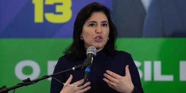 A ex-candidata do MDB a presidente, Simone Tebet. A ex-candidata do MDB a presidente, Simone Tebet.