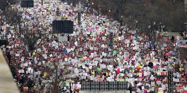 A crowd fills Independence Avenue during the Women's March on Washington, Saturday, Jan. 21, 2017 in Washington. (AP Photo/Alex Brandon) A crowd fills Independence Avenue during the Women's March on Washington, Saturday, Jan. 21, 2017 in Washington. (AP Photo/Alex Brandon)