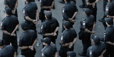 Rio de Janeiro - Policiais durante posse do coronel Luis Cláudio Laviano como comandante da Polícia Militar do Estado do Rio de Janeiro (PMERJ) em solenidade no Batalhão de Polícia de Choque (Fernando Frazão/Agência Brasil)