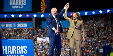 Kamala Harris e Tim Walz . Foto: Reprodução redes Sociais/Fotos Públicas. Kamala Harris e Tim Walz . Foto: Reprodução redes Sociais/Fotos Públicas.