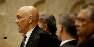 Ministro Alexandre de Moraes durante sessão plenária do STF . Foto: Pedro Ladeira/Folhapress Ministro Alexandre de Moraes durante sessão plenária do STF . Foto: Pedro Ladeira/Folhapress