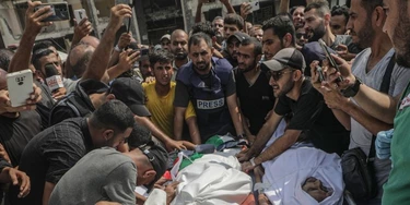 Seis jornalistas da Al Jazeera foram assassinados em ataque de Israel em Gaza (Foto: Mohammed Saber/Agência Efe/Folhapress) Seis jornalistas da Al Jazeera foram assassinados em ataque de Israel em Gaza (Foto: Mohammed Saber/Agência Efe/Folhapress)