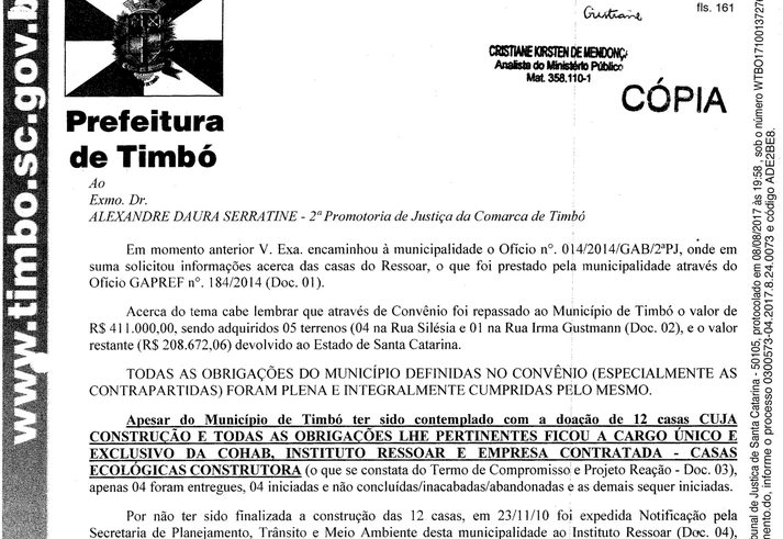 Record captou R$ 10 mi para vítimas de enchente em SC, prometeu 700 casas, construiu metade e sumiu Record captou R$ 10 mi para vítimas de enchente em SC, prometeu 700 casas, construiu metade e sumiu