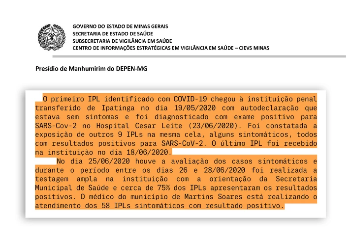 Zema e a crônica de um surto anunciado: a negligência do governo infectou de coronavírus um presídio inteiro