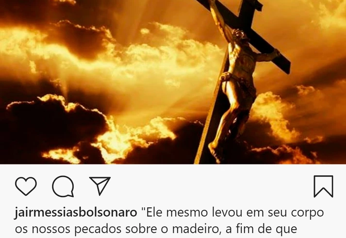 Cristofascismo em 7 atos: como Bolsonaro usou a alegoria da Páscoa para não perder popularidade