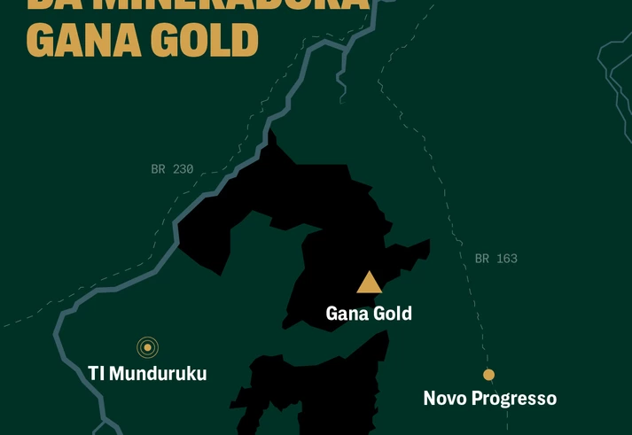 Mineradora novata já explorou 32 vezes mais ouro do que o previsto em área protegida da Amazônia