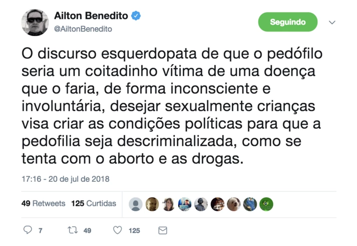 O procurador Ailton Benedito é fake news. Versão: aborto.