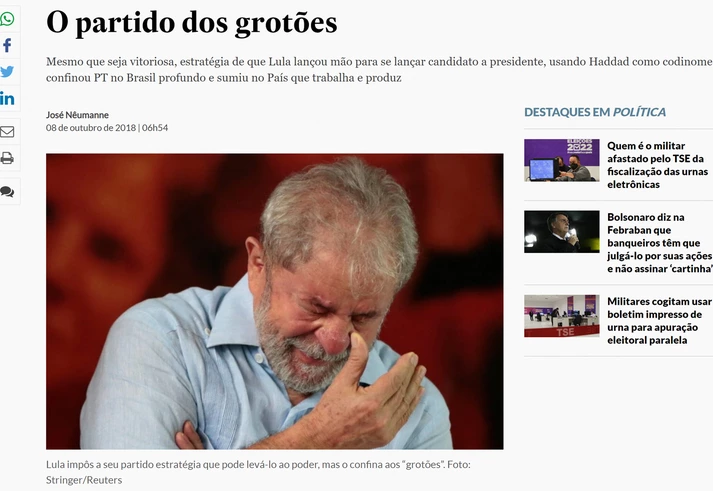 Rejeição da elite a Lula tem origem na racialização do Nordeste