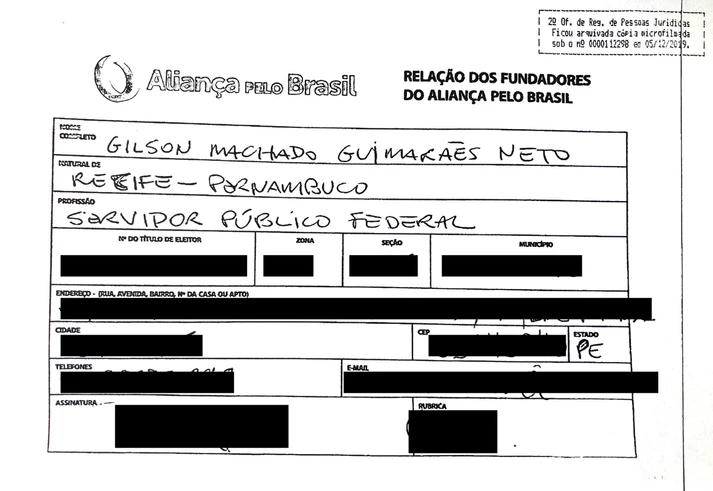 Fundador do Aliança pelo Brasil ganha cargo com poder para esconder informações sobre Bolsonaro