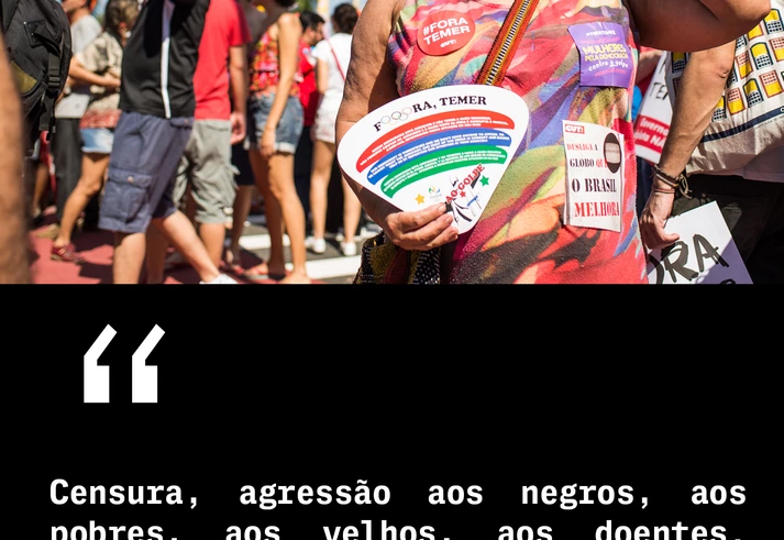 Milhares se reúnem em Copacabana em protesto contra governo Temer e Jogos Olímpicos