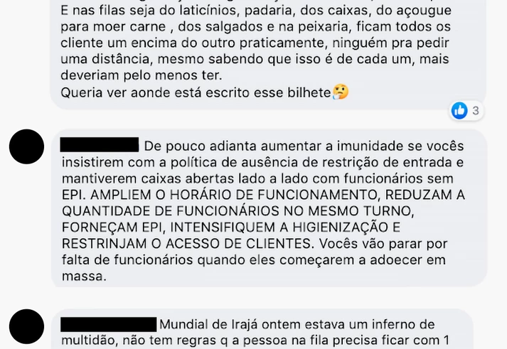 Coronavírus: ‘tem gente que tosse em cima da gente’, conta caixa do supermercado carioca Mundial