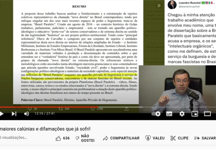 A Brasil Paralelo não quer que você leia esta entrevista A Brasil Paralelo não quer que você leia esta entrevista
