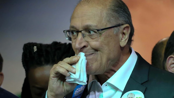 Geraldo Alckmin, candidato à presidência pelo PSDB, em encontro regional do partido em Osasco, São Paulo