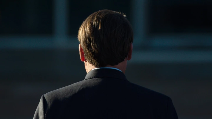 BRASILIA, BRAZIL - JUNE 23: Brazilian President Jair Bolsonaro stands during ceremony to inaugurate the Main Spacial Operations Center (COPE-P) amidst the coronavirus (COVID-19) pandemic at the Comando de Operações Aeroespaciais on June 23, 2020 in Brasilia. Brazil has over 1.145,000 confirmed positive cases of Coronavirus and 52,645 deaths. (Photo by Andressa Anholete/Getty Images) BRASILIA, BRAZIL - JUNE 23: Brazilian President Jair Bolsonaro stands during ceremony to inaugurate the Main Spacial Operations Center (COPE-P) amidst the coronavirus (COVID-19) pandemic at the Comando de Operações Aeroespaciais on June 23, 2020 in Brasilia. Brazil has over 1.145,000 confirmed positive cases of Coronavirus and 52,645 deaths. (Photo by Andressa Anholete/Getty Images)