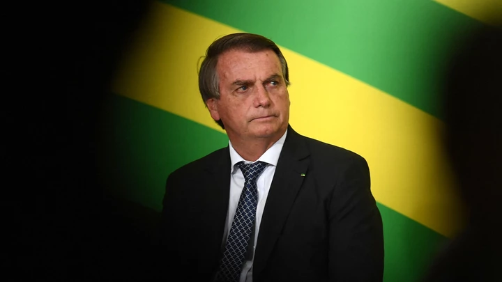 Brazilian President Jair Bolsonaro attends a ceremony for the signing of the consolidation of the new labor regulatory framework at the Planalto Palace in Brasilia, on November 10, 2021. (Photo by EVARISTO SA / AFP) (Photo by EVARISTO SA/AFP via Getty Images) Brazilian President Jair Bolsonaro attends a ceremony for the signing of the consolidation of the new labor regulatory framework at the Planalto Palace in Brasilia, on November 10, 2021. (Photo by EVARISTO SA / AFP) (Photo by EVARISTO SA/AFP via Getty Images)