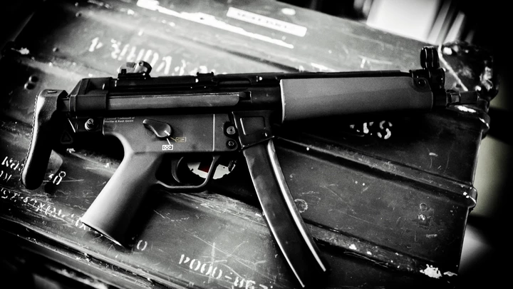 A submachine gun, Germany, Berlin, 20. May 2015. Photo by: Robert Schlesinger/picture-alliance/dpa/AP Images A submachine gun, Germany, Berlin, 20. May 2015. Photo by: Robert Schlesinger/picture-alliance/dpa/AP Images