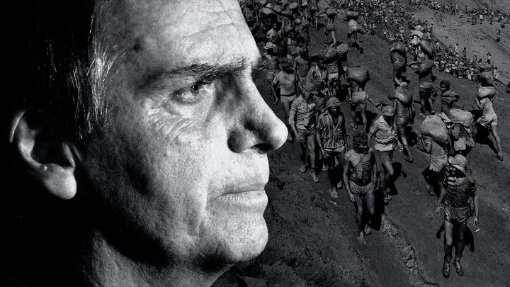 No passado, Bolsonaro e o pai tentaram a sorte como garimpeiros em Serra Pelada.