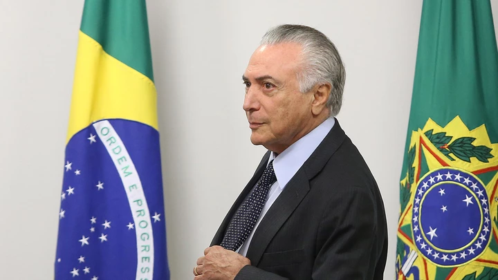 The incumbent president, Michel Temer during a meeting with economic ministers at the Planalto Palace in Brasilia, capital of Brazil, on June 22, 2016.Photo: DIDA SAMPAIO/ESTADAO CONTEUDO (Agencia Estado via AP Images)