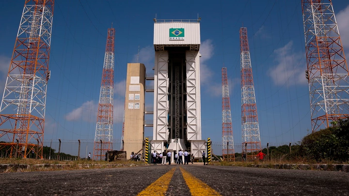 Estrutura do Centro de Lançamento de Alcântara, no Maranhão, onde está a plataforma de lançamento de foguetes.