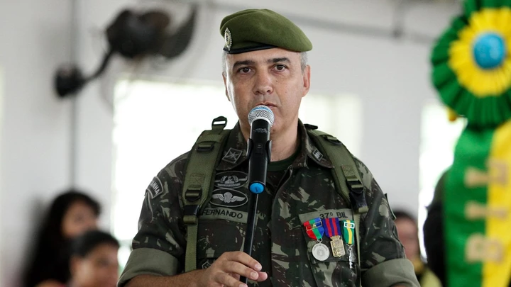 O Coronel Fernando Fantazzini, mais alto representante da Funai presente no encontro em que foram feitas as gravações.