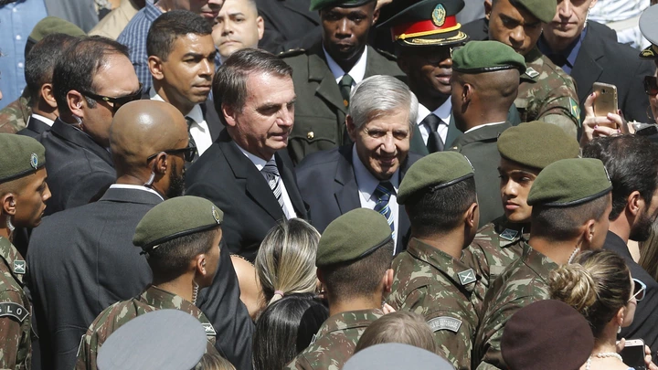 Rio de Janeiro RJ 29 11 2018 O presidente eleito Jair Bolsonaro participa da formatura e diplomação de militares na Escola de Aperfeiçoamento de Oficiais, na Vila Militar em Deodoro, no Rio de Janeiro.Fernando Frazão/Agencia Brasil Rio de Janeiro RJ 29 11 2018 O presidente eleito Jair Bolsonaro participa da formatura e diplomação de militares na Escola de Aperfeiçoamento de Oficiais, na Vila Militar em Deodoro, no Rio de Janeiro.Fernando Frazão/Agencia Brasil