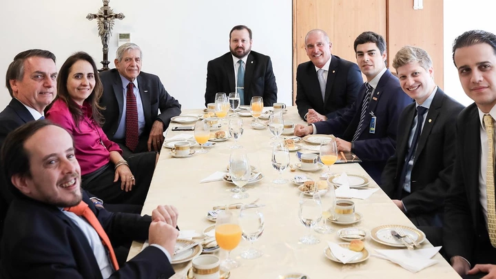 Bancada do Partido Novo em visita à Presidência da República. Bancada do Partido Novo em visita à Presidência da República.