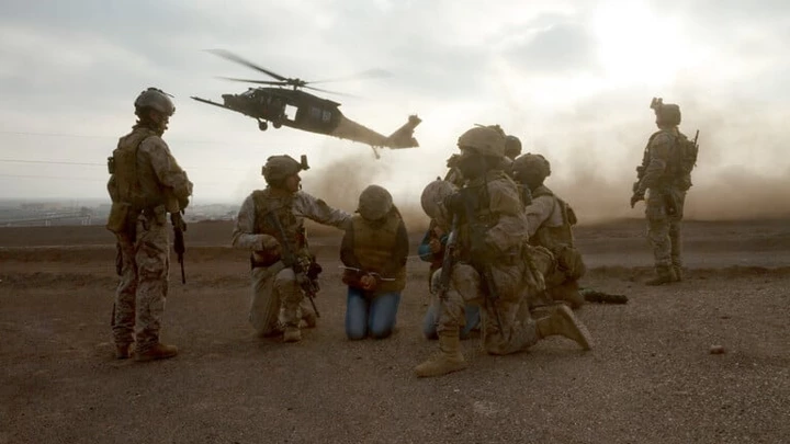 Chile and U.S. Special Forces wait for a U.S. Army MH-60 Blackhawk to evacuate two simulated hostages July 22, 2016 during a training rescue operation as part of exercise Southern Star in Antofagasta, Chile. USSF assigned to Special Operations Command South conducted simulated operations under the command and control of a Chile and U.S. combined operational headquarters. (U.S. Army Photo by Staff Sgt. Osvaldo Equite/Released) Chile and U.S. Special Forces wait for a U.S. Army MH-60 Blackhawk to evacuate two simulated hostages July 22, 2016 during a training rescue operation as part of exercise Southern Star in Antofagasta, Chile. USSF assigned to Special Operations Command South conducted simulated operations under the command and control of a Chile and U.S. combined operational headquarters. (U.S. Army Photo by Staff Sgt. Osvaldo Equite/Released)