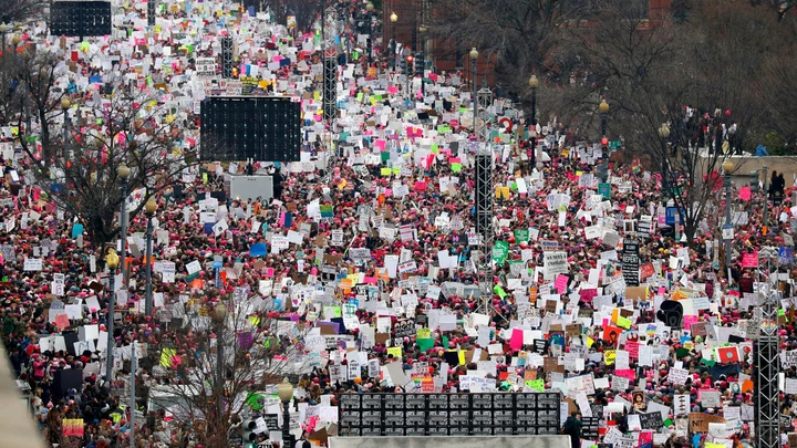 A crowd fills Independence Avenue during the Women's March on Washington, Saturday, Jan. 21, 2017 in Washington. (AP Photo/Alex Brandon) A crowd fills Independence Avenue during the Women's March on Washington, Saturday, Jan. 21, 2017 in Washington. (AP Photo/Alex Brandon)