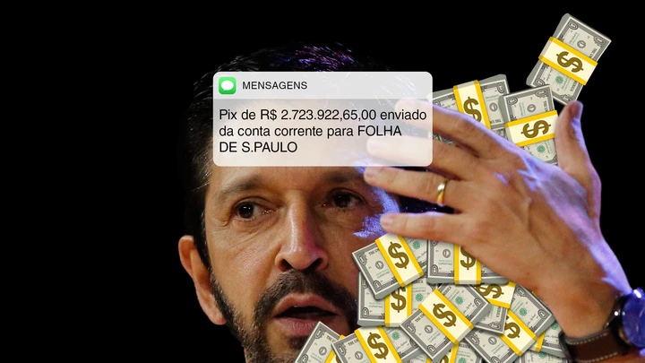 Ricardo Nunes já gastou quase R$ 3 milhões com propagandas disfarçadas de jornalismo na Folha