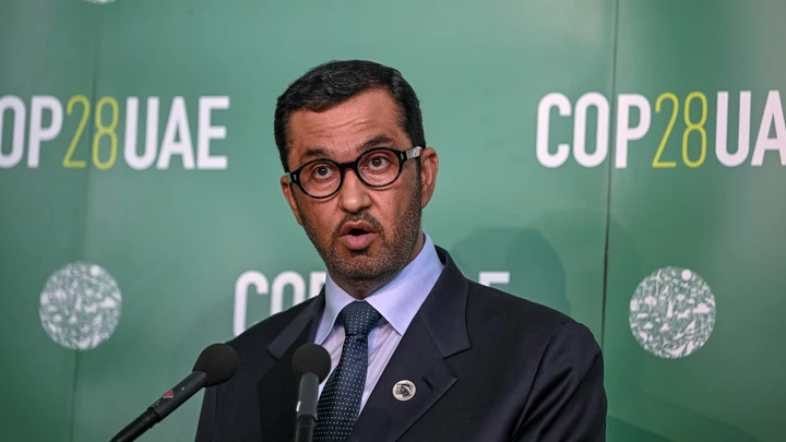 O sultão Al Jaber, presidente designado da conferência climática COP28 e CEO da Empresa Nacional de Petróleo de Abu Dhabi.